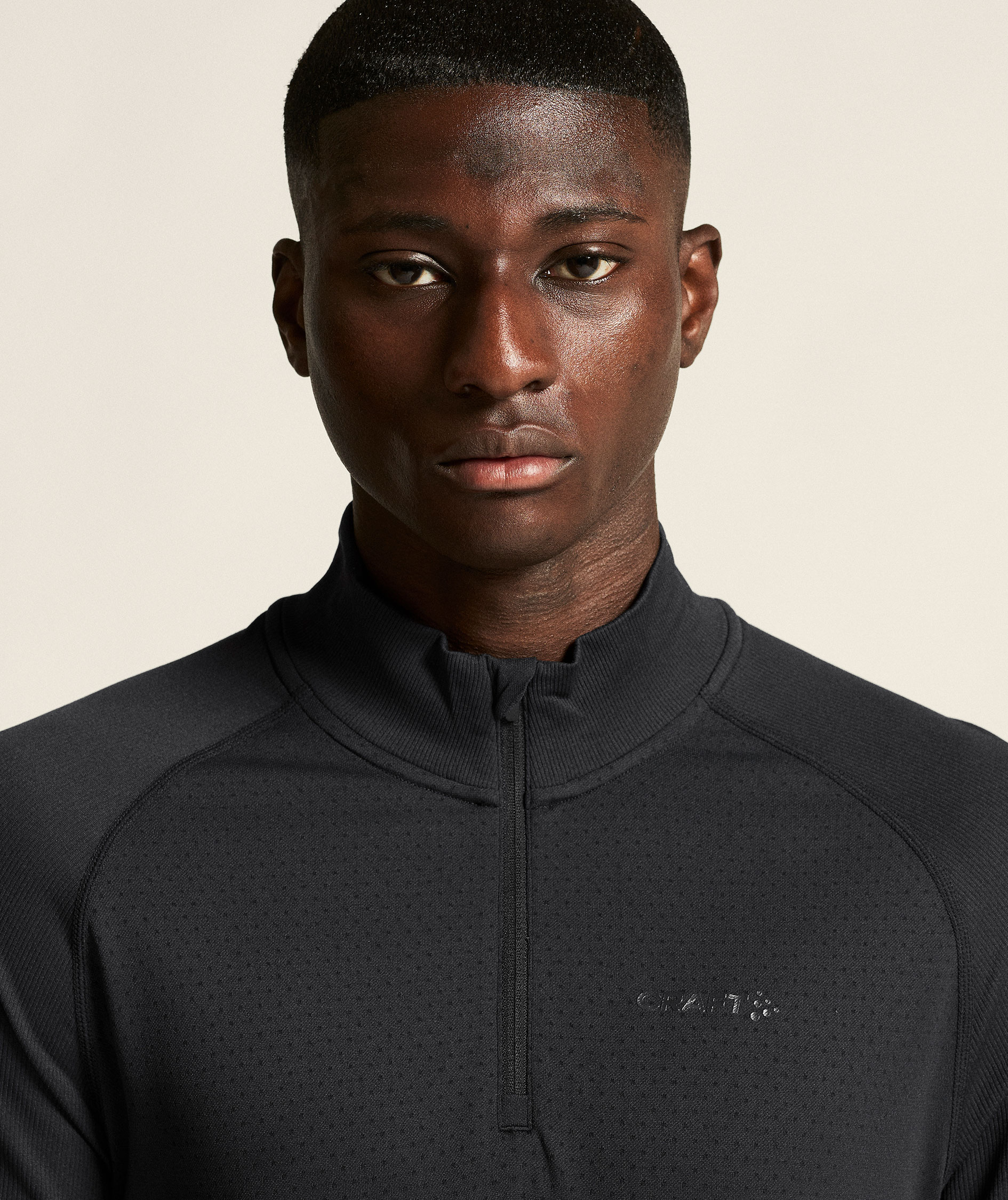 Craft Active Comfort 2 half zip baselayer sweater, Black, large image number 3