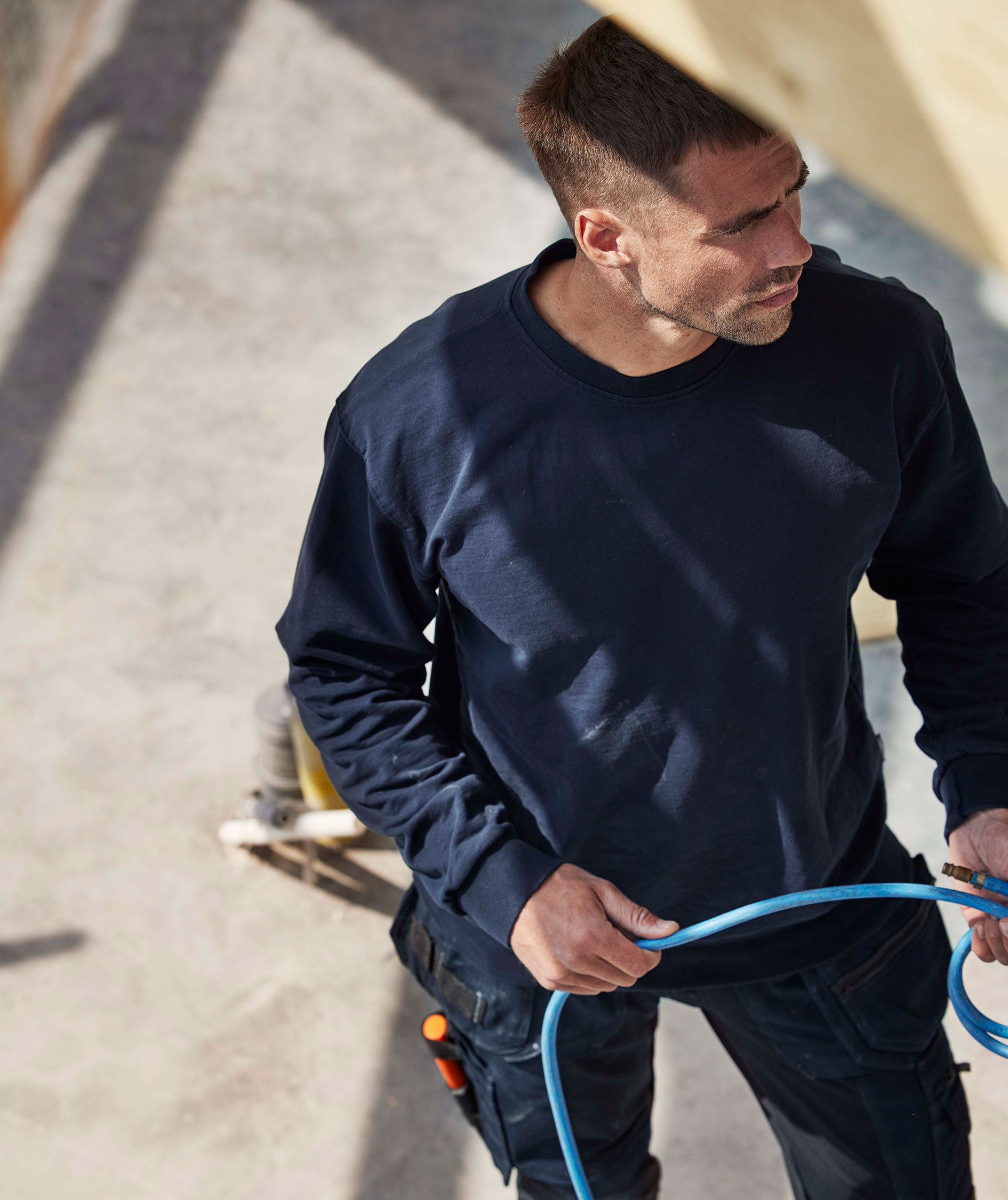 Fristads Green sweatshirt 7989 GOS, M&oslash;rk Marine, large image number 1