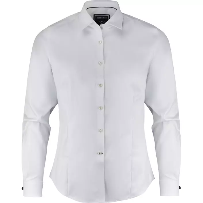 J. Harvest & Frost Black Bow 60 lady fit skjorte, Hvid, large image number 0