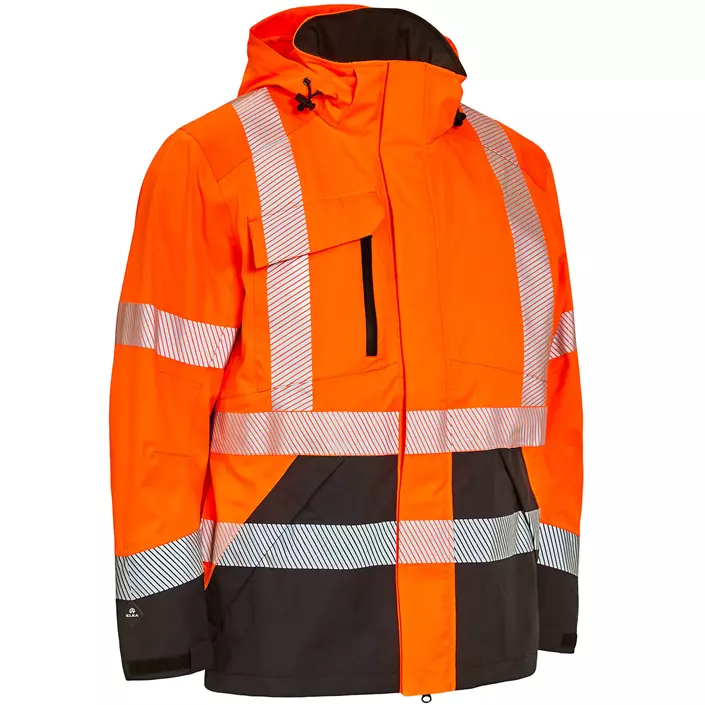 Elka Visible Xtreme stretch jakke, Hi-Vis Orange/Sort, large image number 0