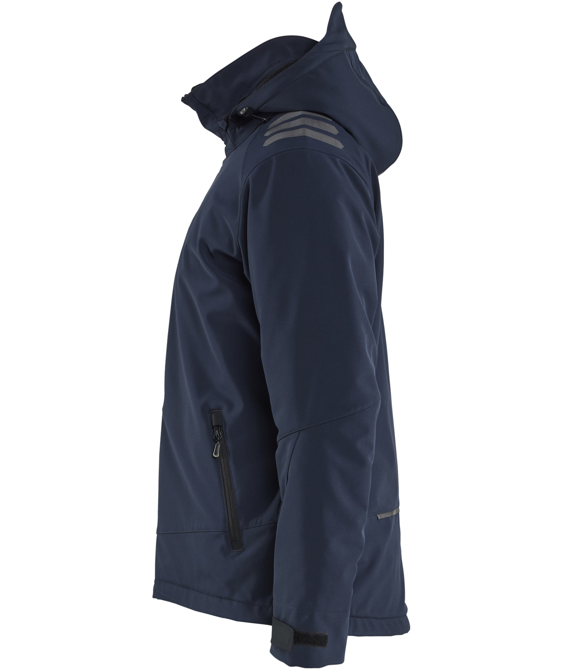 Bl&aring;kl&auml;der Leichte Gef&uuml;tterte Softshelljacke, Dunkel Marine Blau/Schwarz, large image number 3