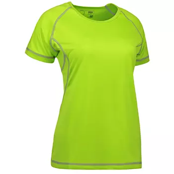 ID Active Game Flatlock Damen T-Shirt, Lime Grün