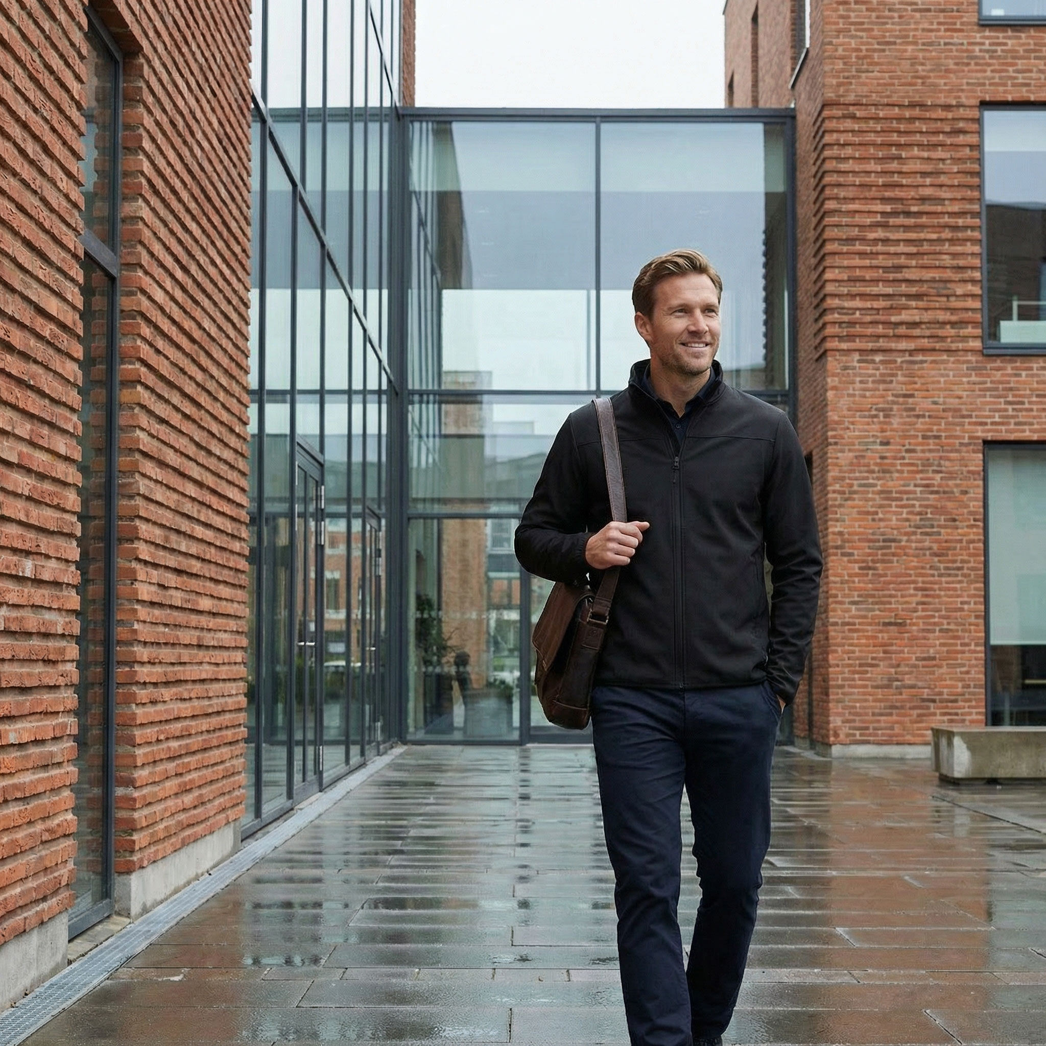 Westborn cardigan, Black, large image number 1