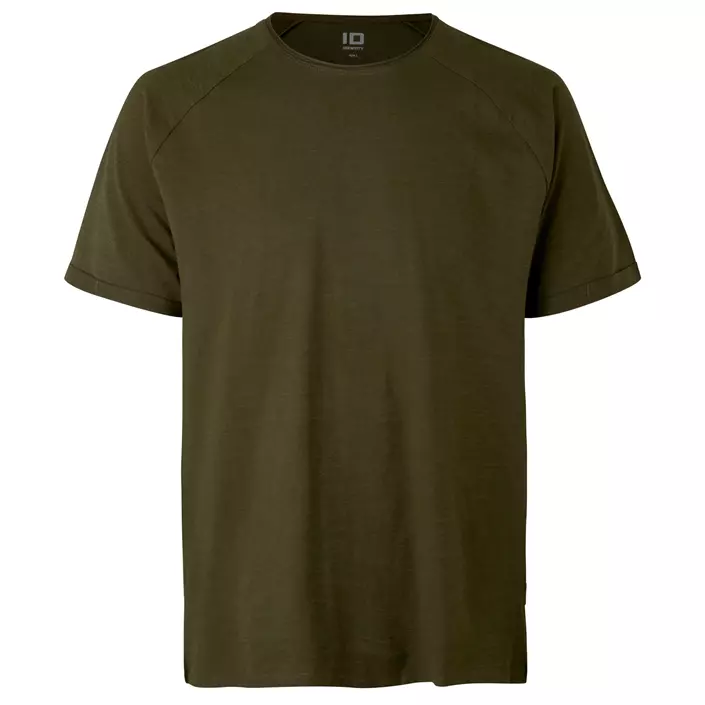 ID Core slub T-shirt, Olivengrøn, large image number 0