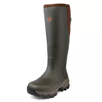 Gateway1 Moor Country 18" 3mm side-zip rubber boots, Dark brown