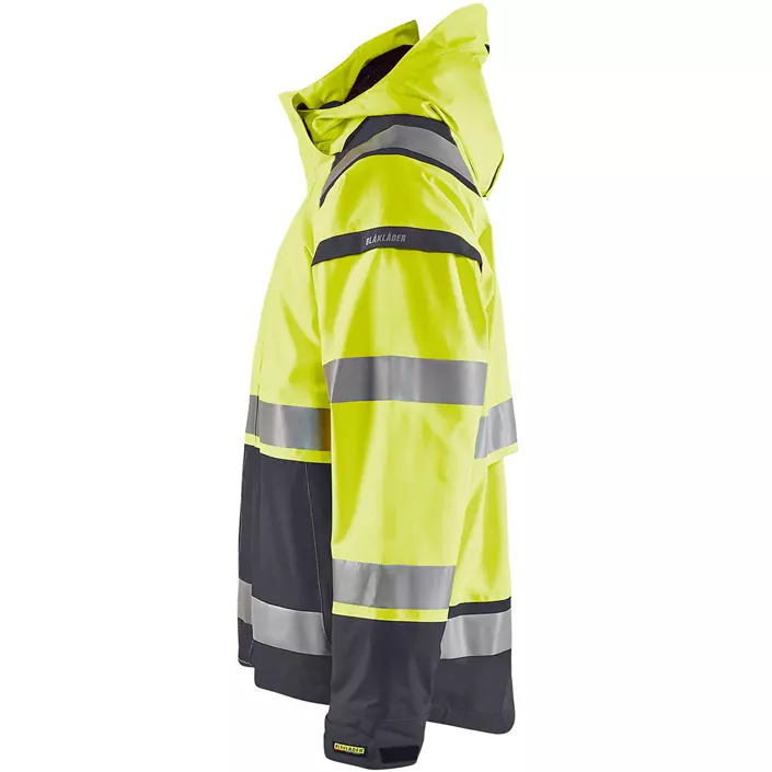 Blåkläder shell jacket, Hi-vis Yellow/Grey, large image number 2