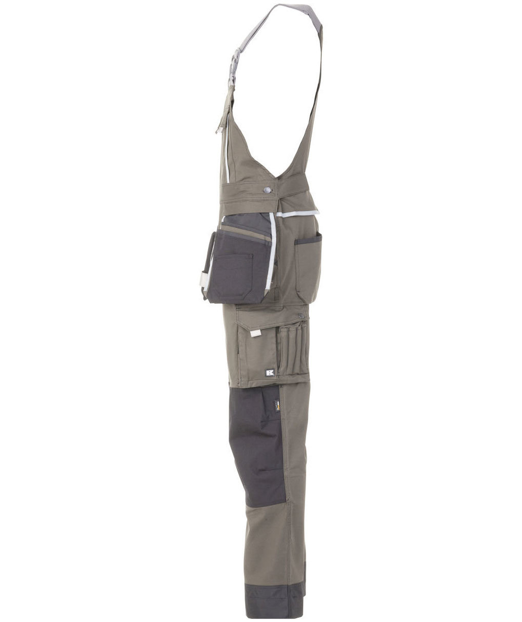 Kramp Technical bib and brace, Olive Green