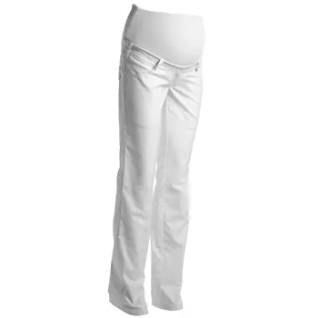 Kentaur maternity trousers med stretch, White