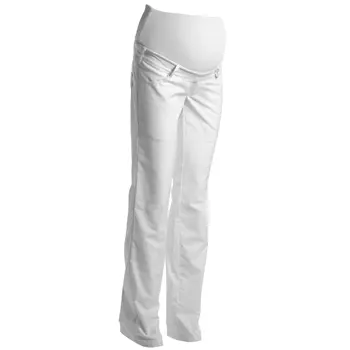 Kentaur maternity trousers med stretch, White