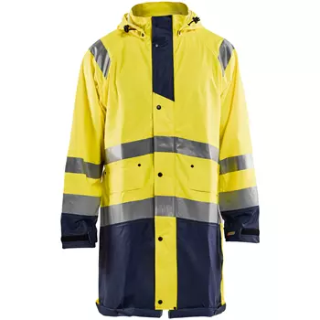 Blåkläder regnrock, Varsel gul/marinblå
