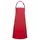 Karlowsky Basic bib apron, Red, Red, swatch