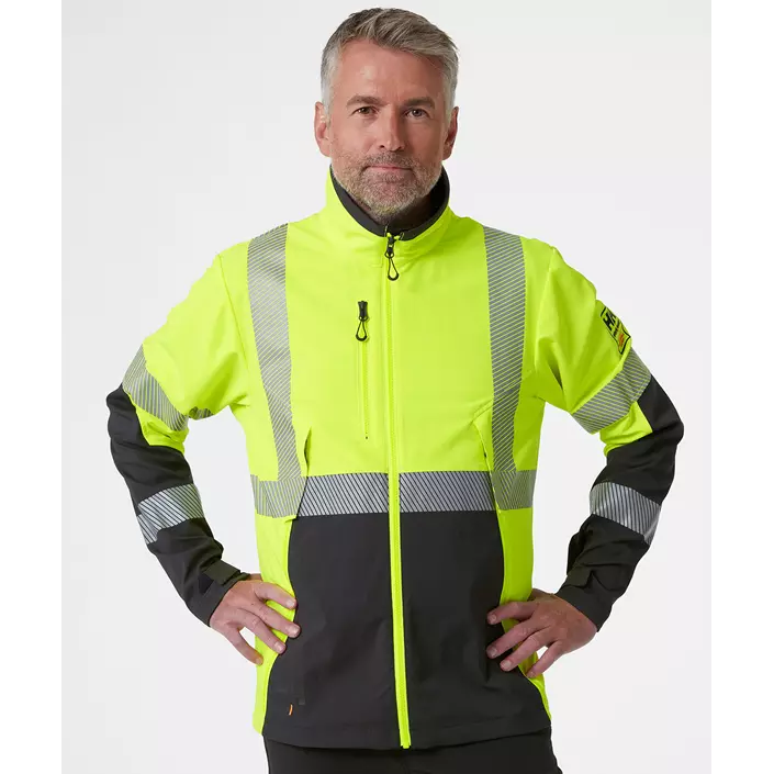Helly Hansen ICU BRZ work jacket, Hi-vis yellow/Ebony, large image number 1