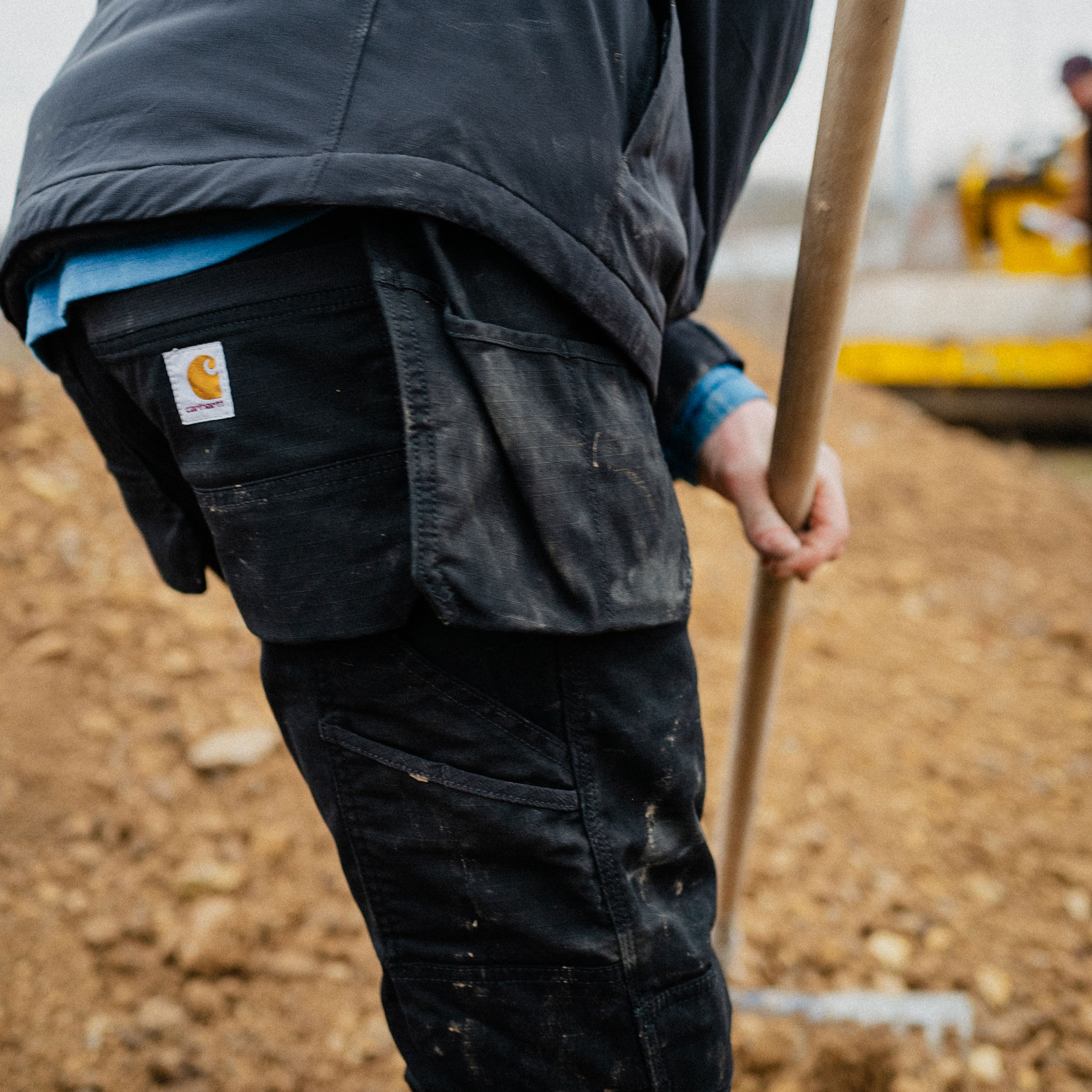 Carhartt Steel cargo Handwerkerhose, Black, large image number 4