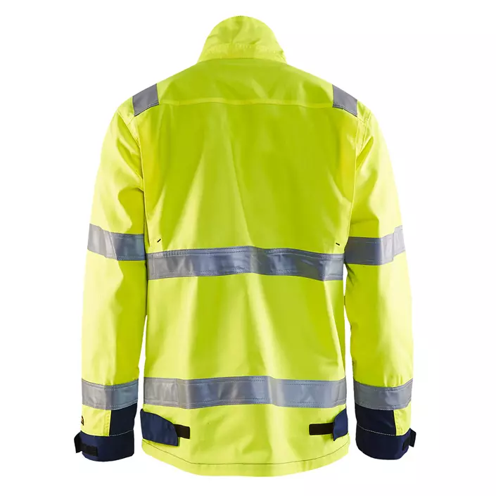 Blåkläder work jacket, Hi-Vis yellow/marine, large image number 2