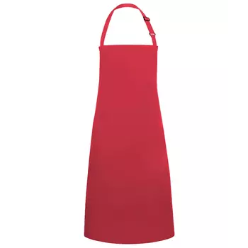 Karlowsky Basic bib apron, Raspberry Red