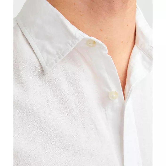 Jack & Jones JJESUMMER skjorte med hør, White , large image number 3