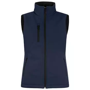 Clique lined women's softshell vest, Dark navy