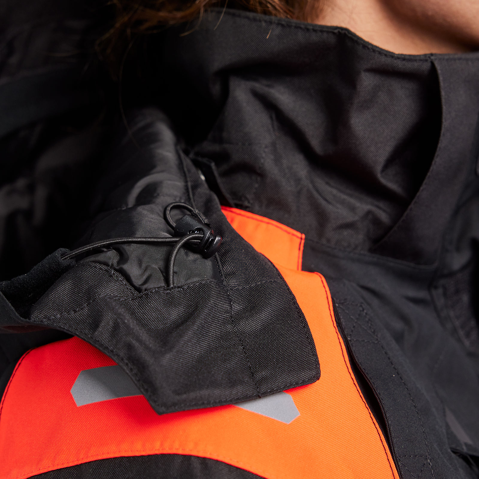 Bl&aring;kl&auml;der Damen Winterjacke, Schwarz/Hi-Vis Rot, large image number 7