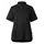Segers 1024 slim fit short-sleeved women's chefs shirt, Black, Black, swatch
