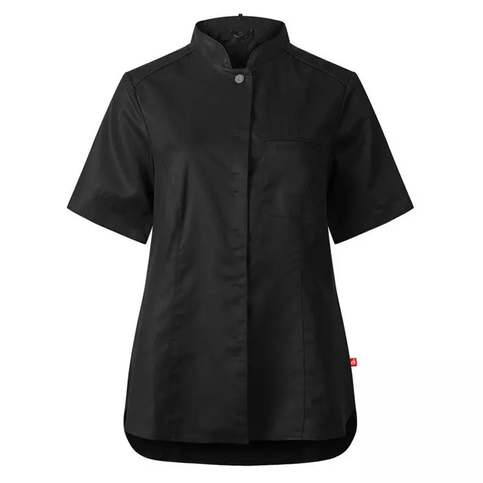 Segers 1024 slim fit short-sleeved women's chefs shirt, Black, large image number 0