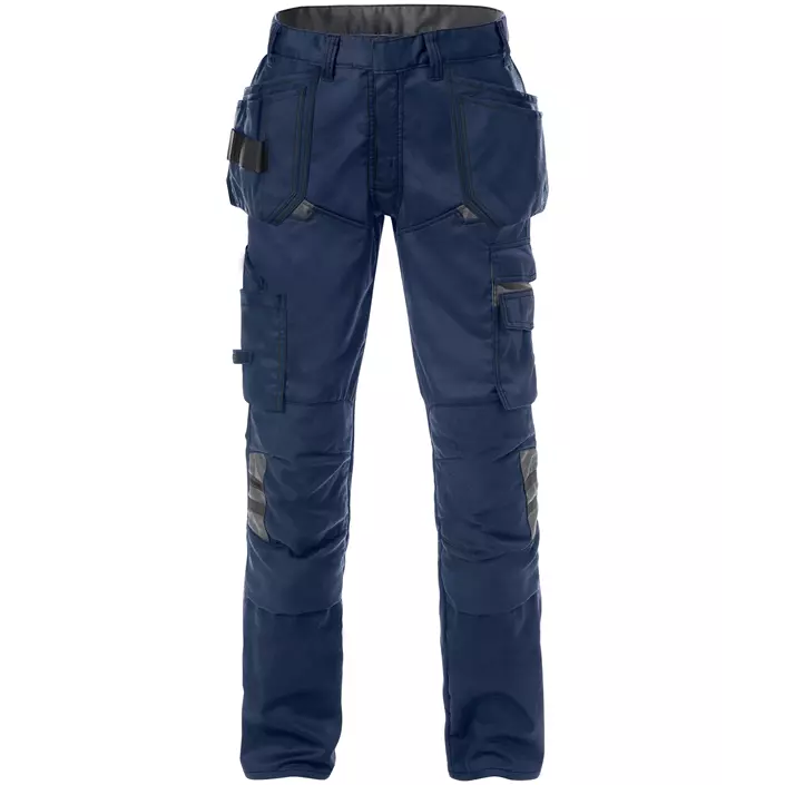 Fristads craftsman trousers 2595 STFP, Marine Blue/Grey, large image number 0