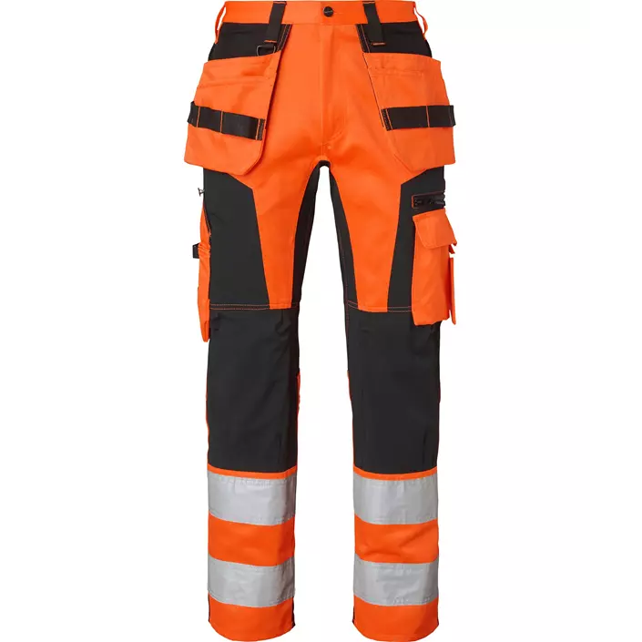 Top Swede Handwerkerhose 236, Hi-Vis Orange/Schwarz, large image number 0