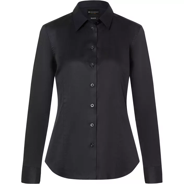 Karlowsky Stretch skjorta dam, Black, large image number 0