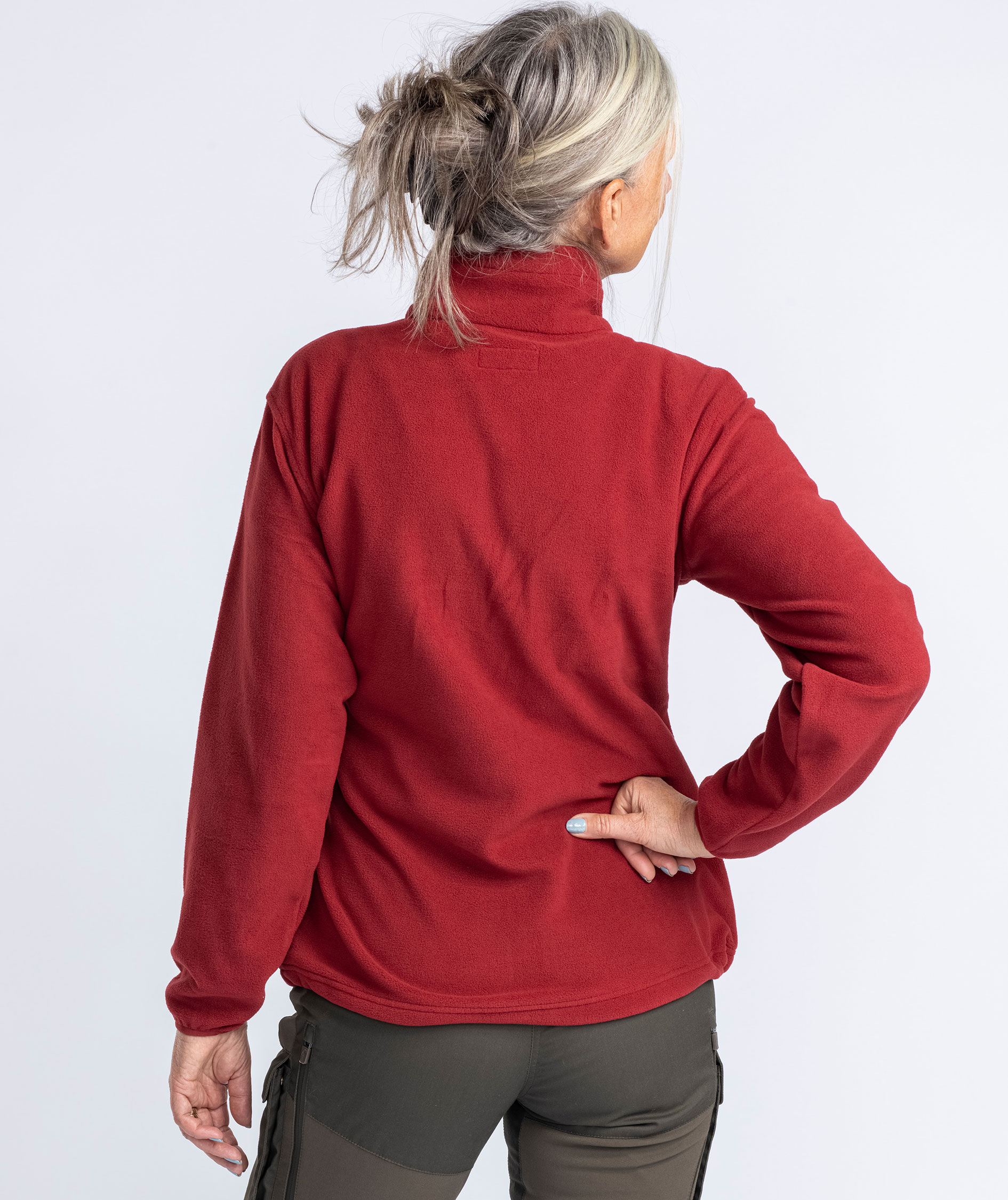 Pinewood Finnveden dame fleecejakke, Dark Tomato, large image number 3