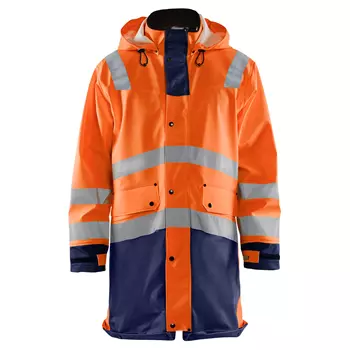 Blåkläder raincoat, Hi-vis Orange/Marine