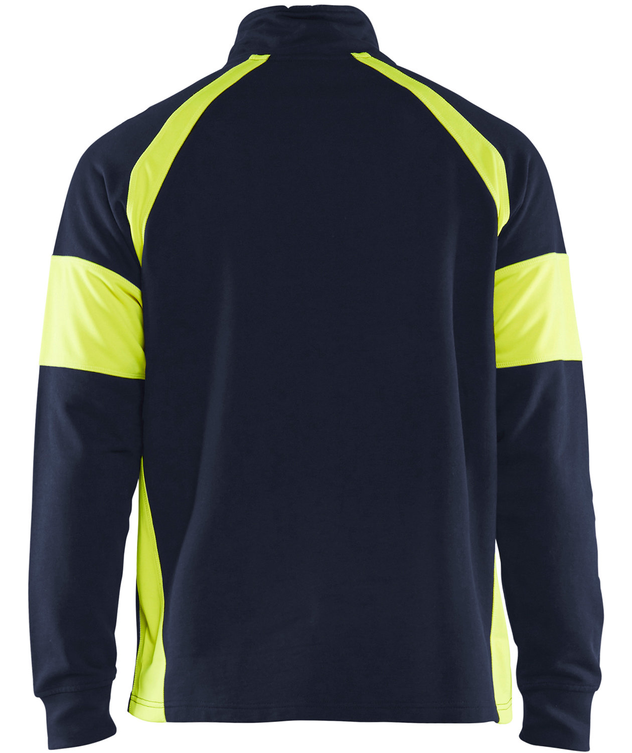 Bl&aring;kl&auml;der Visible sweatshirt, Marine/Hi-Vis yellow, large image number 1