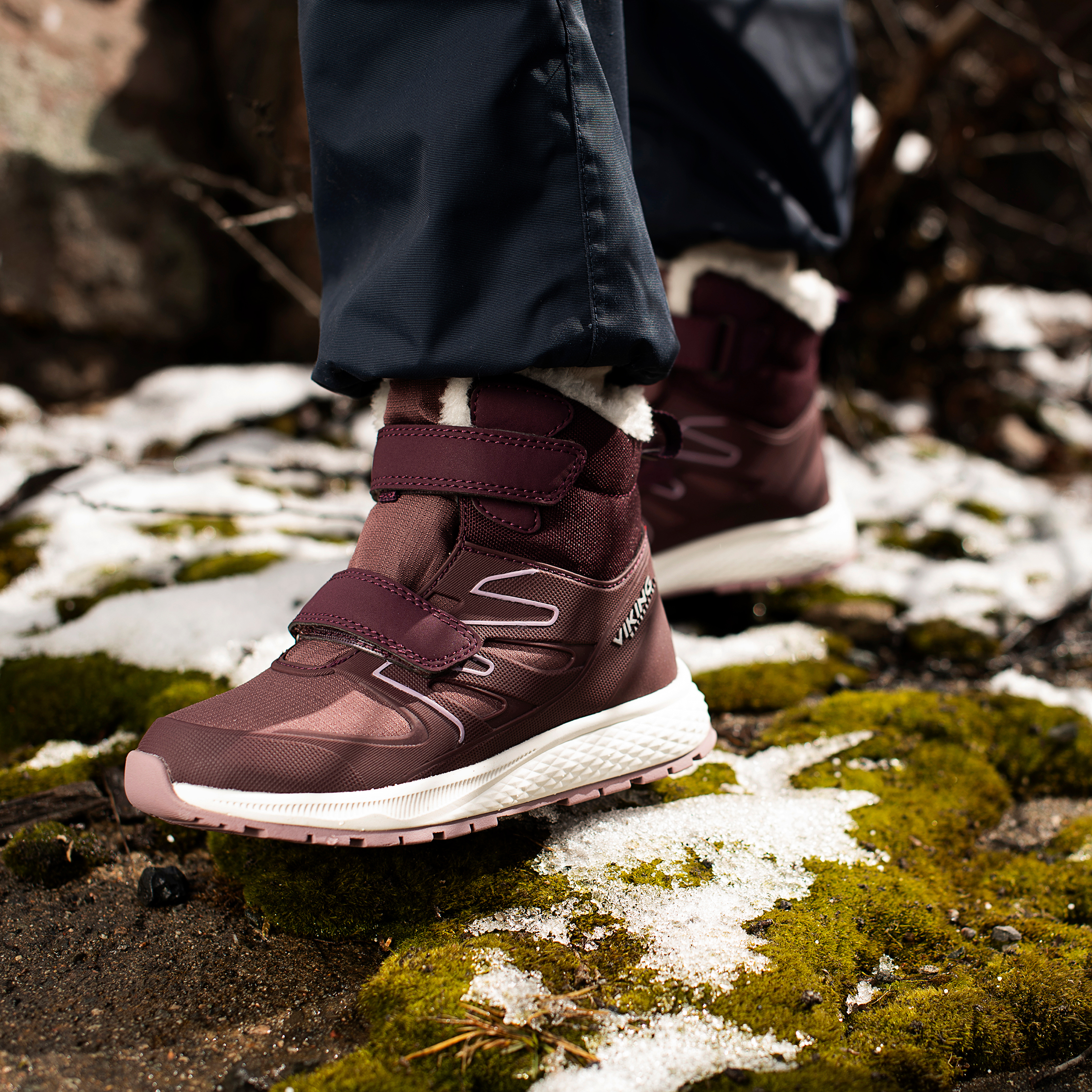 Viking Equip Defence Warm WP 2V boots for kids, Grape/Antique Rose, large image number 5