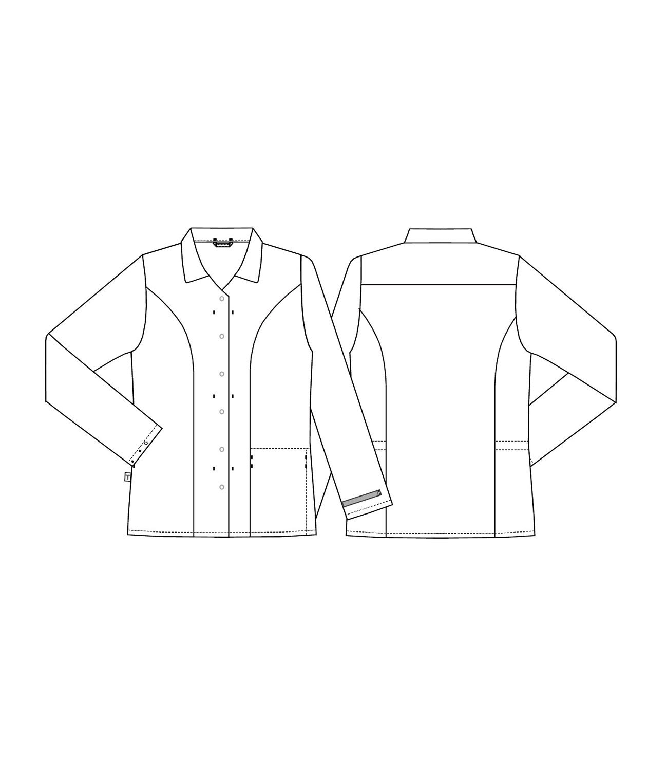 Kentaur comfort fit women's shirt, White