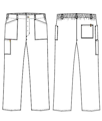 Kentaur  trousers, Black/White Striped, large image number 2