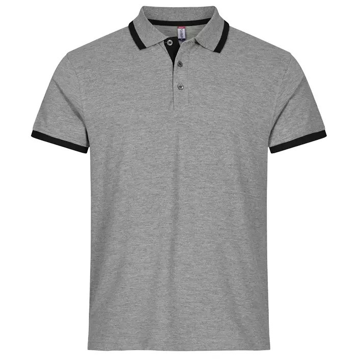 Clique Austin polo shirt, Grey melange, large image number 0
