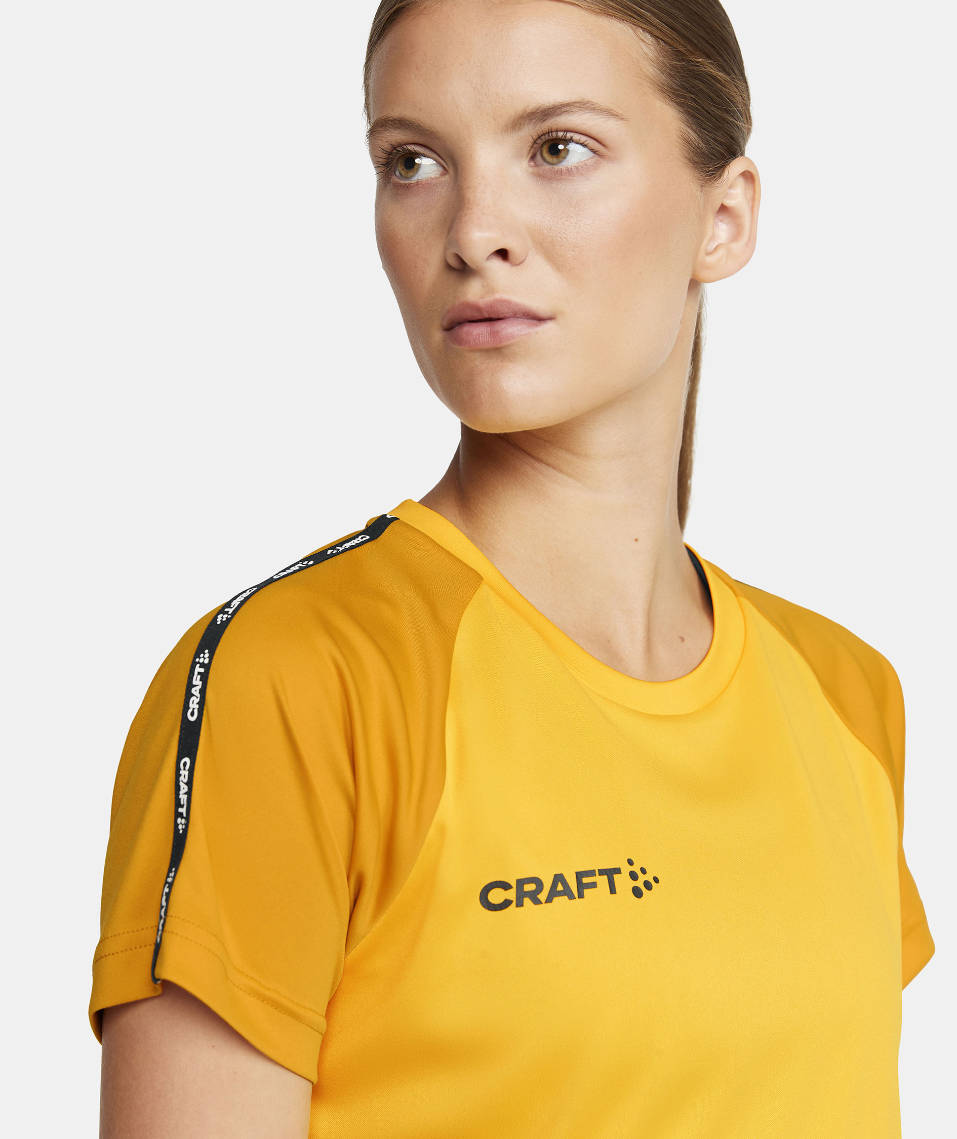 Craft Squad 2.0 Contrast T-shirt dam, Sweden Yellow-Golden, large image number 3