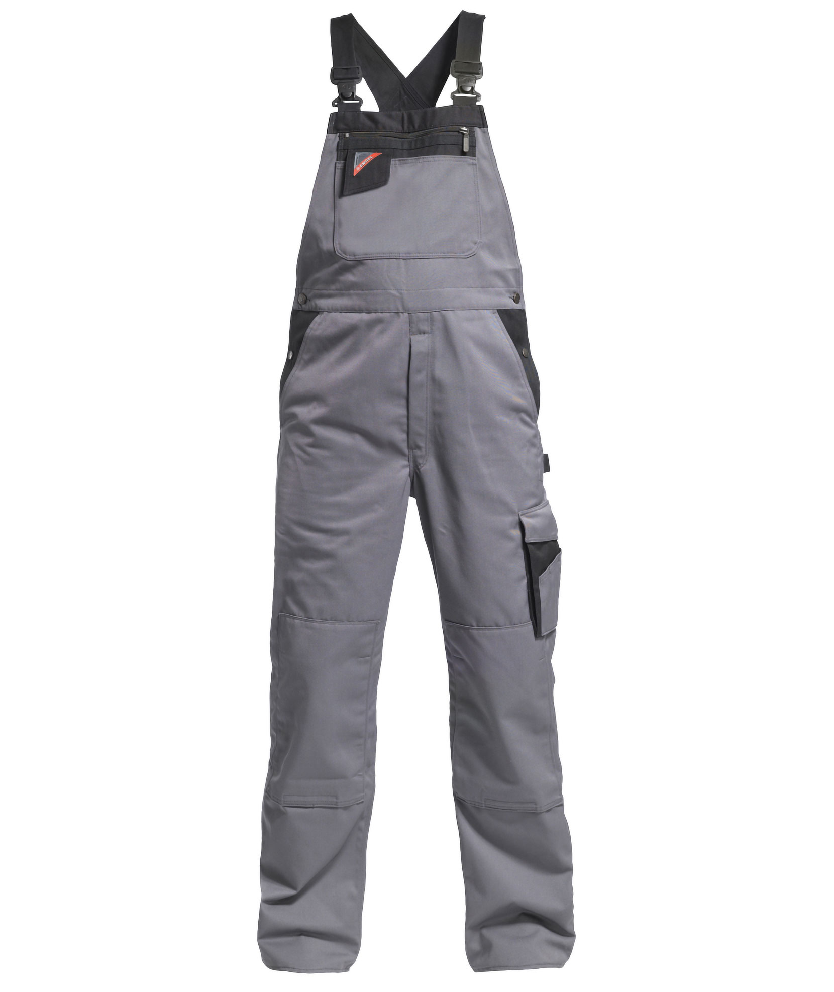 Engel Enterprise Latzhose, Grau/Schwarz