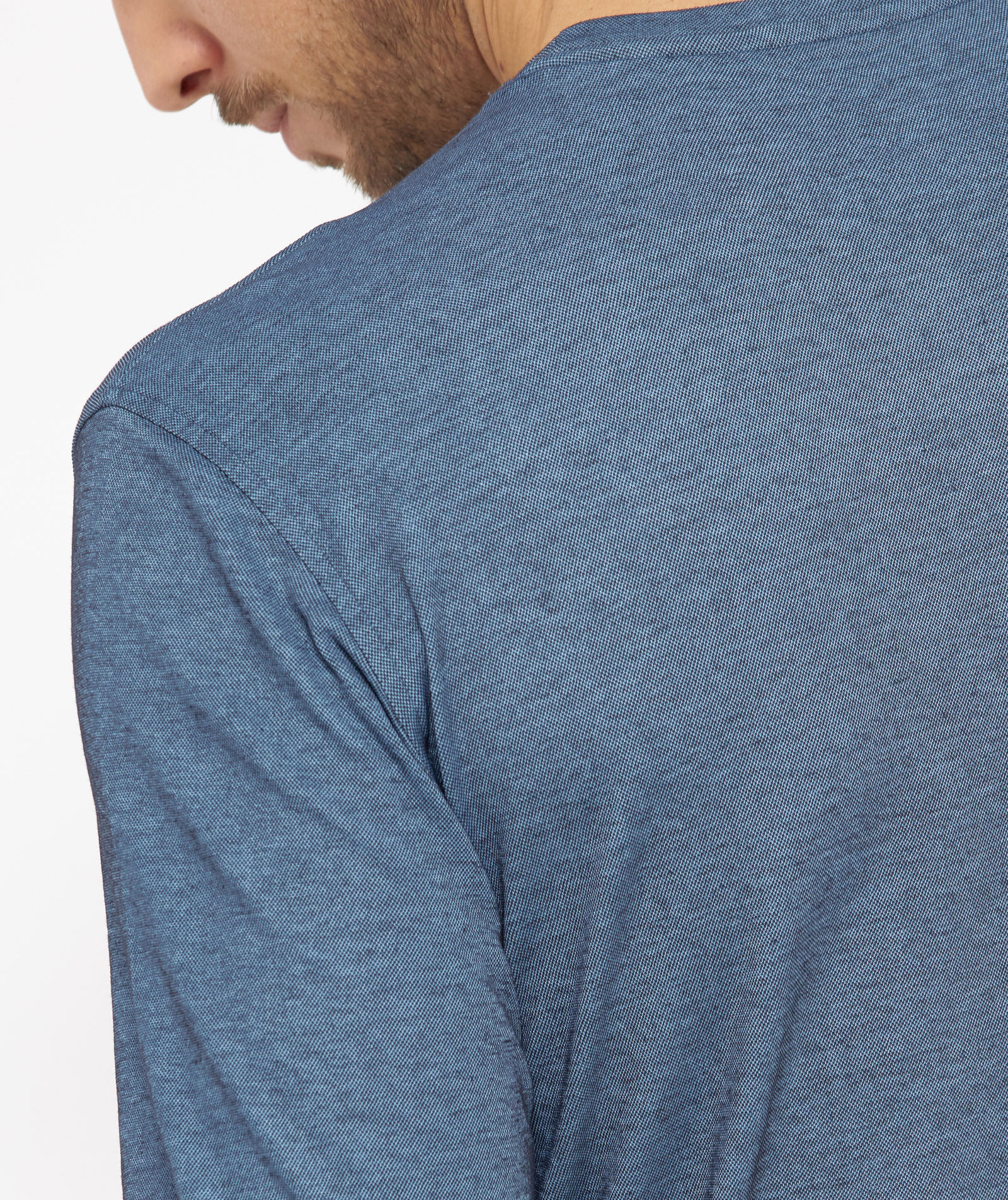 Belika Valencia long-sleeved T-shirt, Navy melange, Navy melange, large image number 4