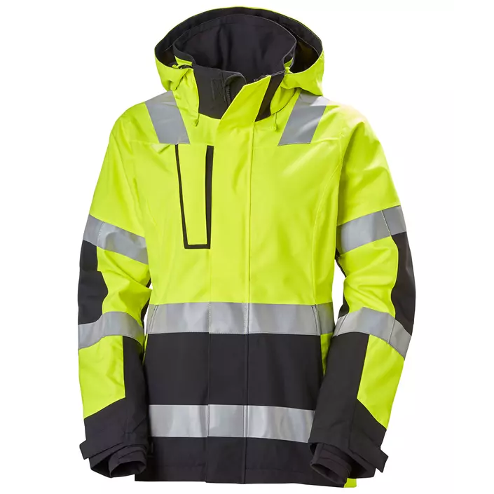 Helly Hansen Luna women's shell jacket, Hi-vis yellow/charcoal, large image number 0