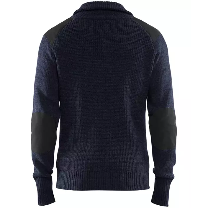 Blåkläder wool sweater, Dark Marine/Dark Grey, large image number 1