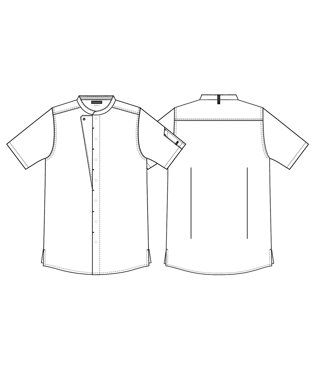 Kentaur short-sleeved  chefs-/server jacket, White, large image number 3