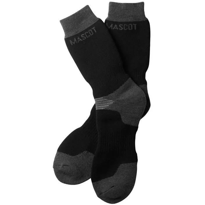 Mascot Maseru socks, Black/Dark Antracit, large image number 0