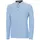 Pitch Stone long-sleeved polo shirt, Light blue melange, Light blue melange, swatch