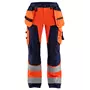 Blåkläder women's work trousers, Hi-vis Orange/Marine