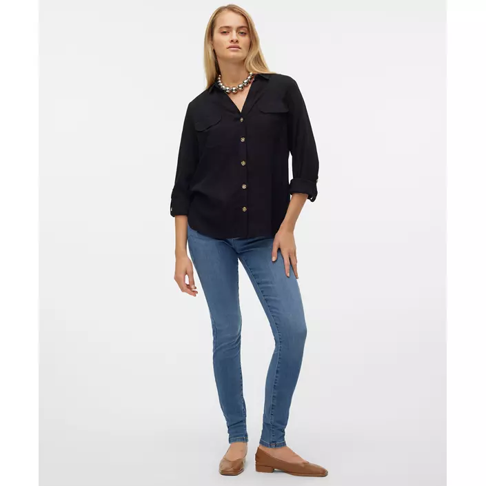Vero Moda VMBUMPY skjorta dam, Black, large image number 1