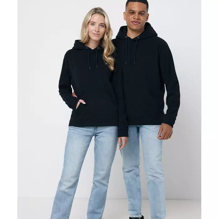 Iqoniq Trivor mikrofleece hættetrøje, Sort, large image number 1