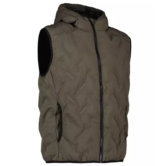 GEYSER quiltet vest, Oliven melange, large image number 2