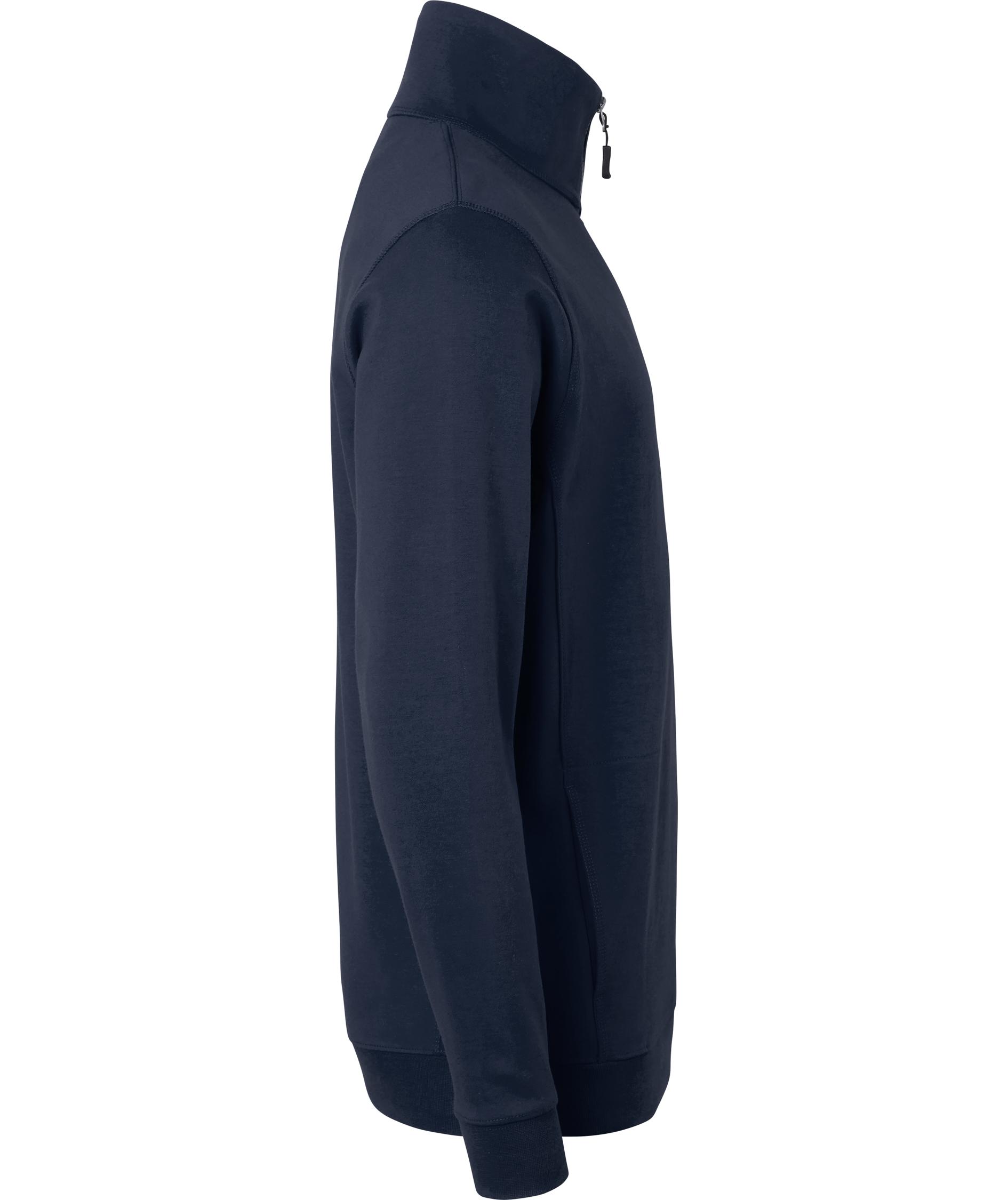 Top Swede sweatshirt med kort dragkedja 0102, Navy, large image number 2