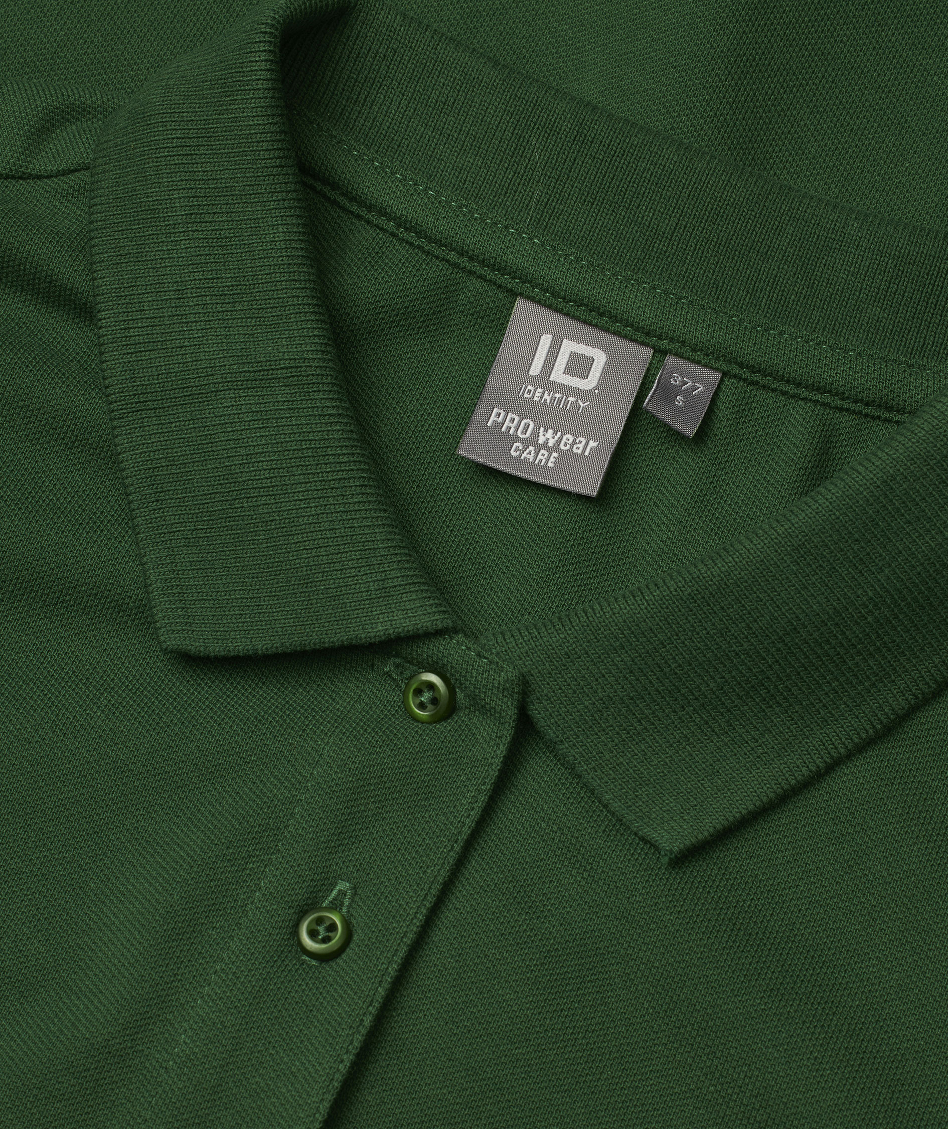 ID PRO Wear CARE dame polo T-skjorte, Flaskegr&oslash;nn, large image number 3