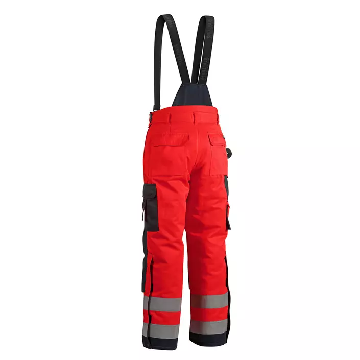 Blåkläder winter work trousers, Hi-vis Red/Black, large image number 1