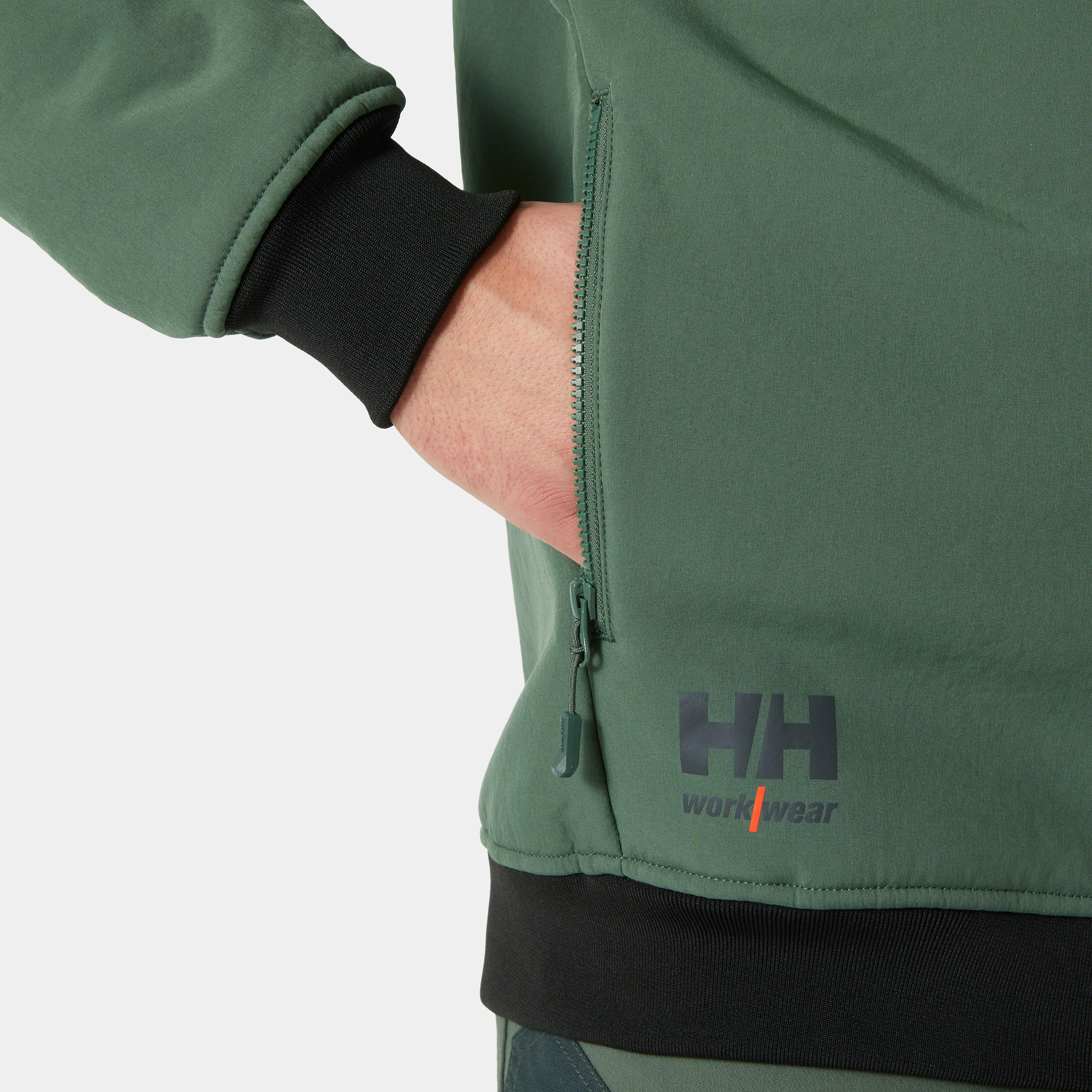 Helly Hansen Oxford softshell winter jacket, Spruce/Darkest Spruce, large image number 6